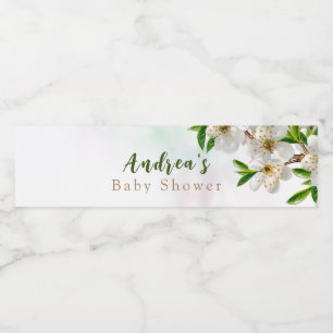 Étiquette Pour Bouteilles D'eau Baby shower Spring Baby in Bloom