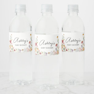 Étiquette Pour Bouteilles D'eau Baby shower Spring Baby in Bloom