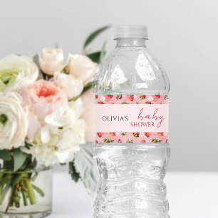 Étiquette Pour Bouteilles D'eau Baby Shower Thème Fraise