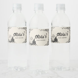 Étiquette Pour Bouteilles D'eau Baby shower Vintage gothique d'Halloween