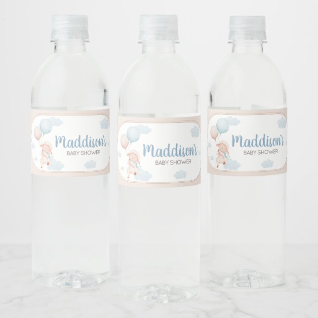 Étiquette Pour Bouteilles D'eau Bain de bébé Petit Agneau (Bouteilles)