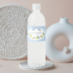 Étiquette Pour Bouteilles D'eau Bain de Citron Vous Douce Fête de Bébé