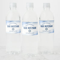 Bar Mitzvah Marine Typographie Bold Blue Foil Mode