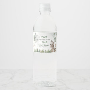 Étiquette Pour Bouteilles D'eau Bienvenue à The Pack Forest Wolf