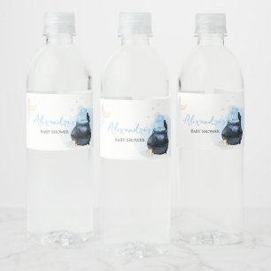 Étiquette Pour Bouteilles D'eau Blue Halloween Un bébé brasse du Baby shower