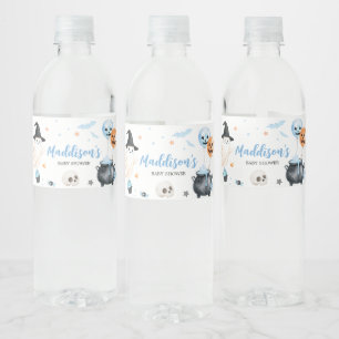 Étiquette Pour Bouteilles D'eau Blue Witch Little Boo Baby shower