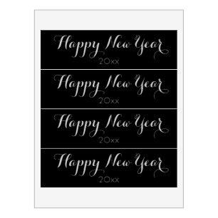 Étiquette Pour Bouteilles D'eau Bonne année