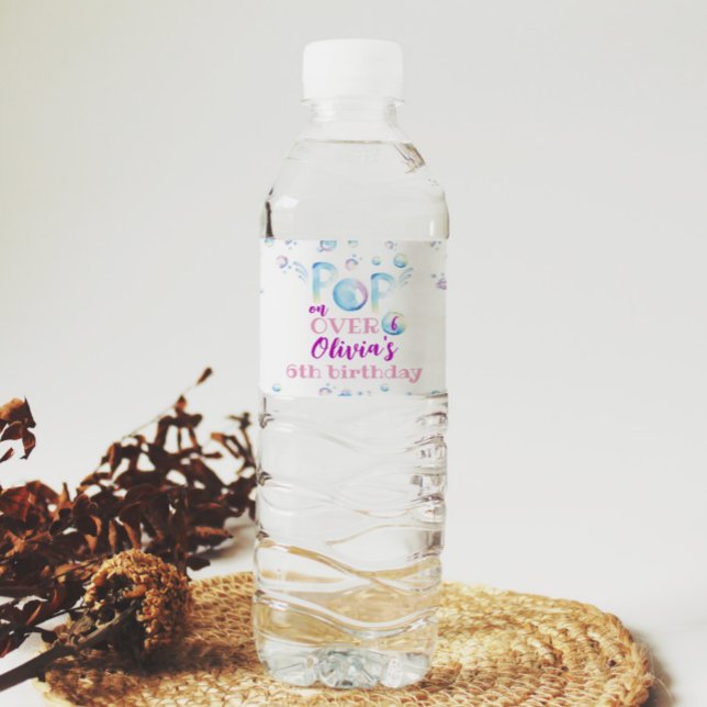 Étiquette Pour Bouteilles D'eau Boule Anniversaire Bouteille d'eau Étiquette Fête  (Créateur téléchargé)