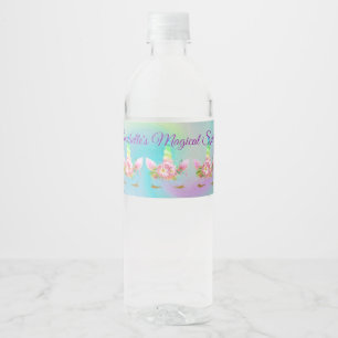 Étiquette Pour Bouteilles D'eau Bouteille d'eau de l'arc-en-ciel d'or personnalisé