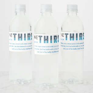 Étiquette Pour Bouteilles D'eau Bouteille d'eau étiquette "N'importe qui soif"
