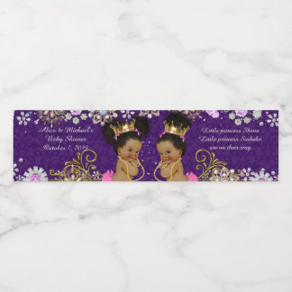 Étiquette Pour Bouteilles D'eau Bouteille d'eau Étiquette twin africain, ethnique,