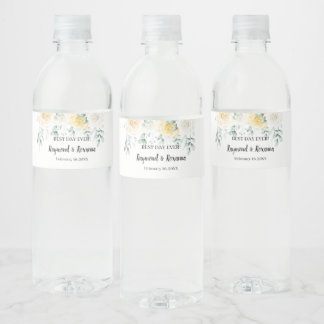 Étiquette Pour Bouteilles D'eau Bouteille d'eau Mariage de Fête des mariées de Ros