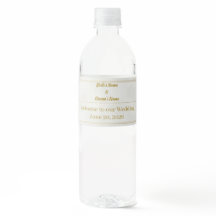 Bouteille d'eau Mariage d'été Herbe de Pampas Boho