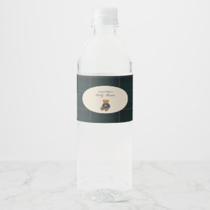 Étiquette Pour Bouteilles D'eau Bouteille d'eau pour Baby Shower Ourson Teddy Polo