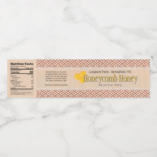 Étiquette Pour Bouteilles D'eau Bouteille Diamant Comb Honneur Envelopper Conteneu (Étiquettes simples)