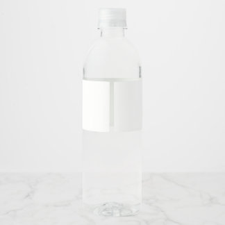 Étiquette Pour Bouteilles D'eau Bouteilles d'eau blanche monogramme pour Diner en 