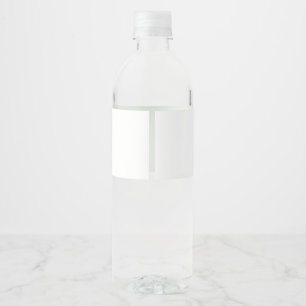 Étiquette Pour Bouteilles D'eau Bouteilles d'eau blanche monogrammes pour Diner en