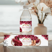 Burgundy Or Charra Cheval Quinceañera