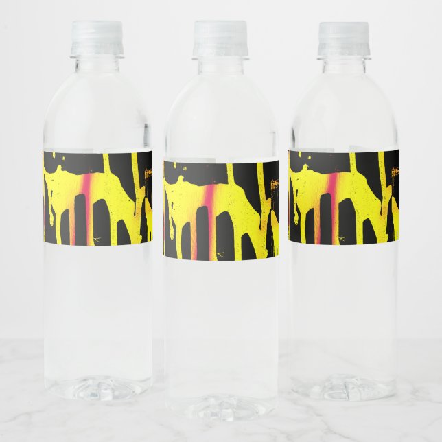 Étiquette Pour Bouteilles D'eau burons et éperons et bacchanal (Bouteilles)