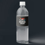 Étiquette Pour Bouteilles D'eau Cadeau infirmière | Équipage des infirmières de No<br><div class="desc">Cadeau infirmière | Équipage des infirmières de Noël</div>