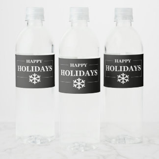 Étiquette Pour Bouteilles D'eau Cadeau personnalisé de Noël Joyeuses Fêtes