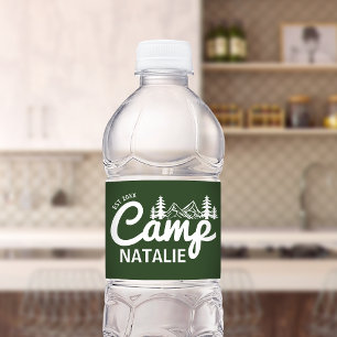 Étiquette Pour Bouteilles D'eau Camping personnalisé Bachelorette Party Bridesmait