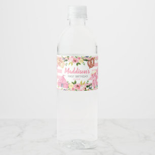 Étiquette Pour Bouteilles D'eau Carnaval rose étiquette d'eau