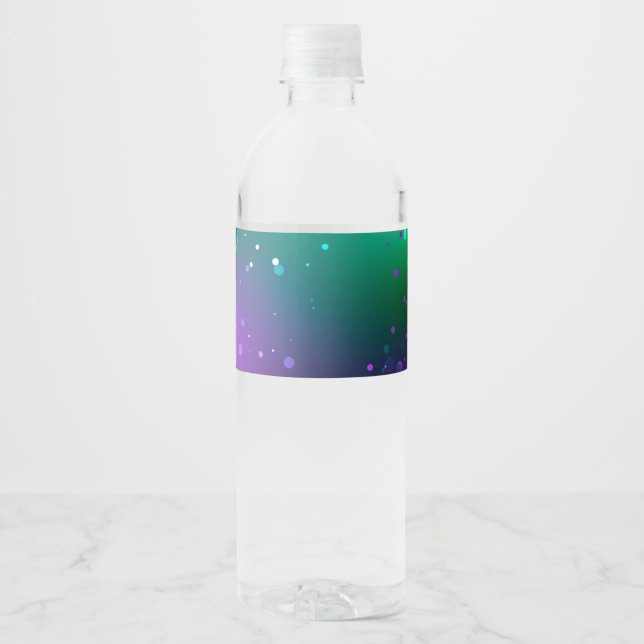 Étiquette Pour Bouteilles D'eau Carthagène Solive Purple (Devant)