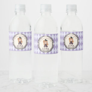 Étiquette Pour Bouteilles D'eau Carton d'invitation pour le 1er anniversaire de Ch