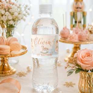 Étiquette Pour Bouteilles D'eau Casse-Noisette Sugar Plum 1er Anniversaire