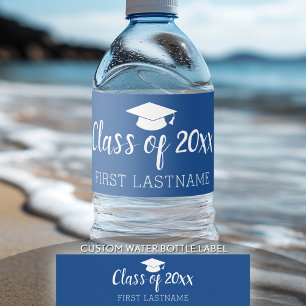 Étiquette Pour Bouteilles D'eau Catégorie de l'année et nom - Plafond de graduatio