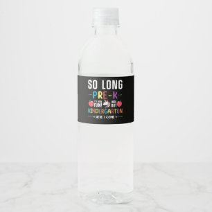 Étiquette Pour Bouteilles D'eau C'est fini la pré-maternelle, j'arrive en maternel