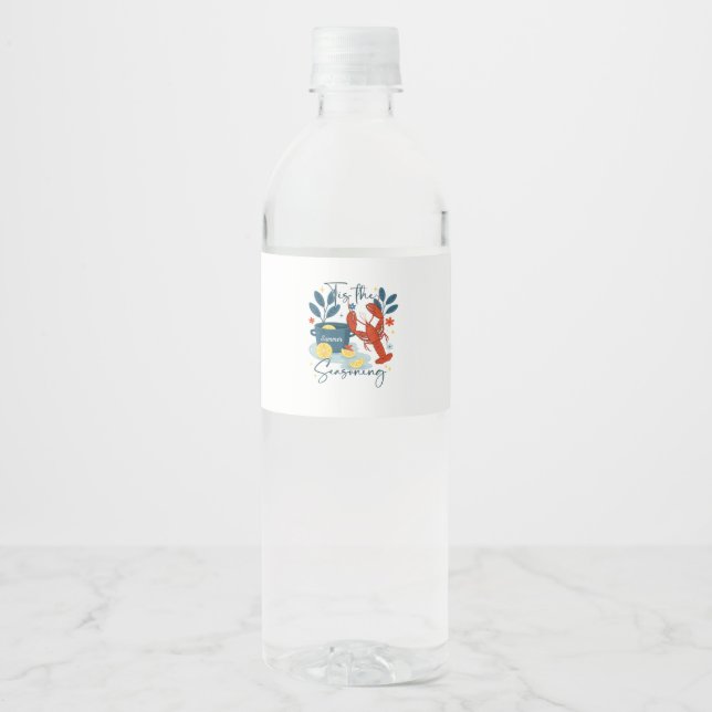 Étiquette Pour Bouteilles D'eau C'est la saison de Noël Citation (Devant)