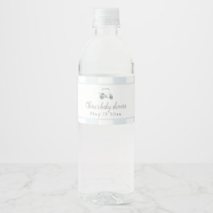Étiquette Pour Bouteilles D'eau Chariot de golf bleu