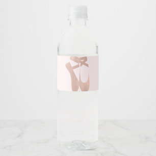 Étiquette Pour Bouteilles D'eau Chaussures de Ballet Roses Danseuse Rose Soirée