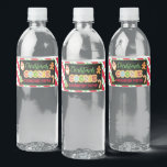 Étiquette Pour Bouteilles D'eau Christmas Cooke Exchange Party<br><div class="desc">Une façon parfaite de célébrer les fêtes avec votre famille et vos amis!</div>