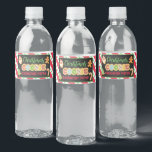Étiquette Pour Bouteilles D'eau Christmas Cooke Exchange Party<br><div class="desc">Une façon parfaite de célébrer les fêtes avec votre famille et vos amis!</div>