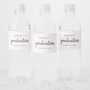 Diplôme Étiquettes pour bouteilles d'eau