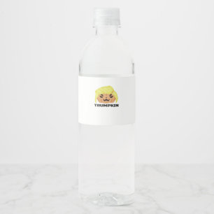 Étiquette Pour Bouteilles D'eau Classique de Trumpkin d'Halloween