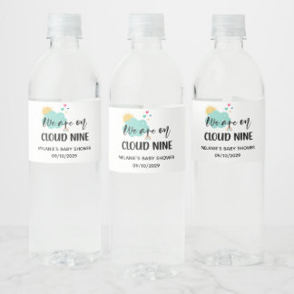 Étiquette Pour Bouteilles D'eau Cloud Nine Baby Shower