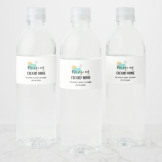 Étiquette Pour Bouteilles D'eau Cloud Nine Baby Shower