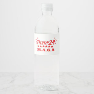 Étiquette Pour Bouteilles D'eau Conception Trump24