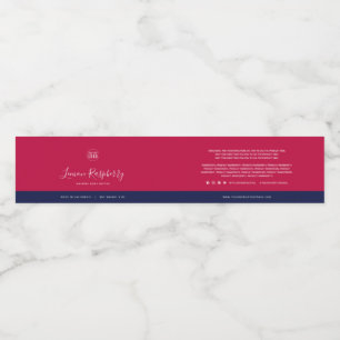 Étiquette Pour Bouteilles D'eau Couleurs personnalisées Ingrédients de contraste É