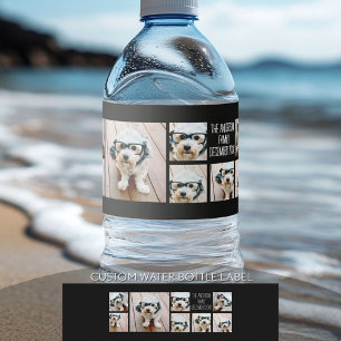 Étiquette Pour Bouteilles D'eau Créer un collage de photos personnalisé avec 8 pho