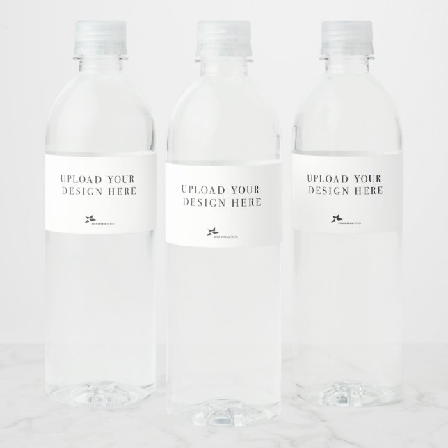 Étiquette Pour Bouteilles D'eau Créez votre propre design (Bouteilles)