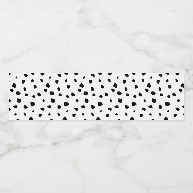 Étiquette Pour Bouteilles D'eau Dalmatien (Étiquettes simples)