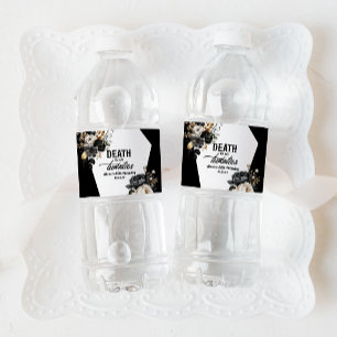 Étiquette Pour Bouteilles D'eau Décès à mes vingt Floral 30e Anniversaire