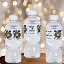 Disque vinyle personnalisé à motif floral rétro 