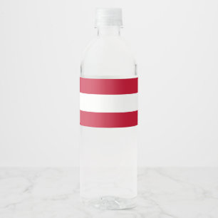 Étiquette Pour Bouteilles D'eau Drapeau autrichien