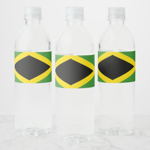 Étiquette Pour Bouteilles D'eau Drapeau jamaïcain